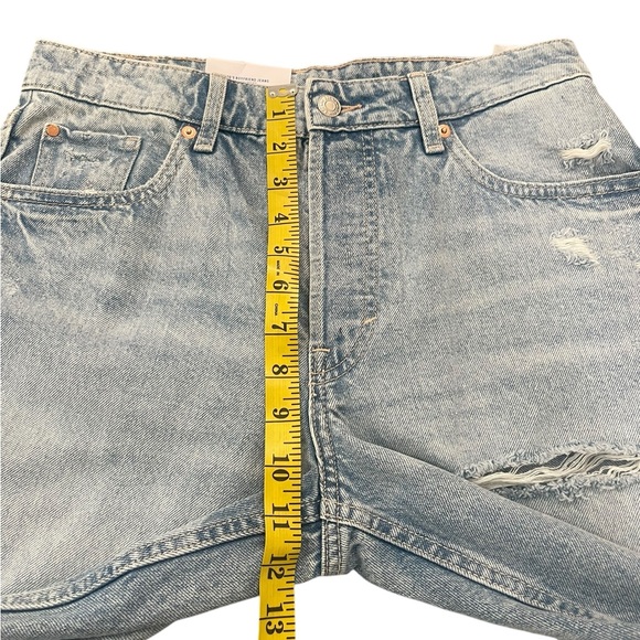 H&M & Denim 90’s Boyfriend Hi Rise Loose Fit Torn Denim Size 4 - Picture 12 of 13